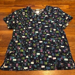 Medical scrub top